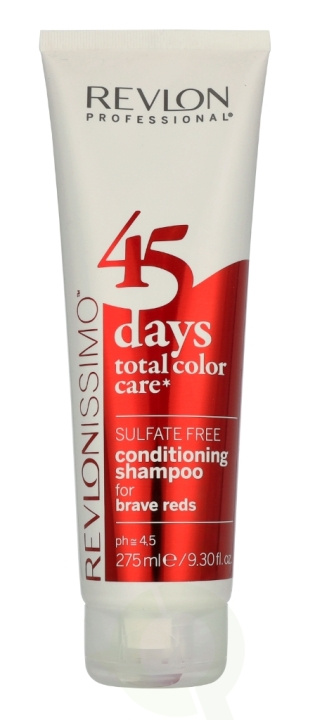 Revlon Revlonissimo 45 Days TTC Conditioning Shampoo For Brave Reds 275 ml i gruppen SKØNHED & HELSE / Hår og styling / Hårpleje / Shampoo hos TP E-commerce Nordic AB (D08288)