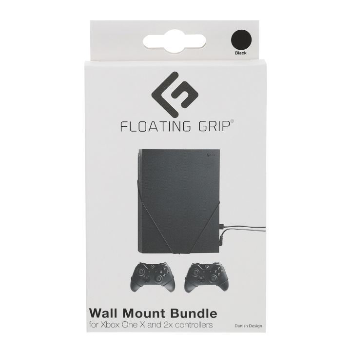 FLOATING GRIP s Xbox One X- og controller-vægbeslag - pakke (sort) i gruppen HJEMMEELEKTRONIK / Spilkonsoller og tilbehør / Xbox One / Tilbehør hos TP E-commerce Nordic AB (D08455)