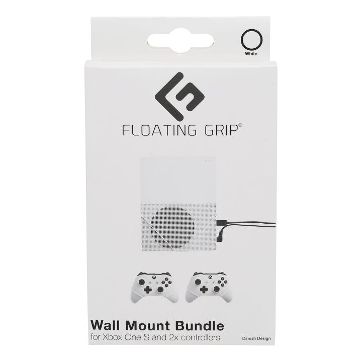 FLOATING GRIP s Xbox One S- og controller-vægbeslag - pakke (hvid) i gruppen HJEMMEELEKTRONIK / Spilkonsoller og tilbehør / Xbox One / Tilbehør hos TP E-commerce Nordic AB (D08456)