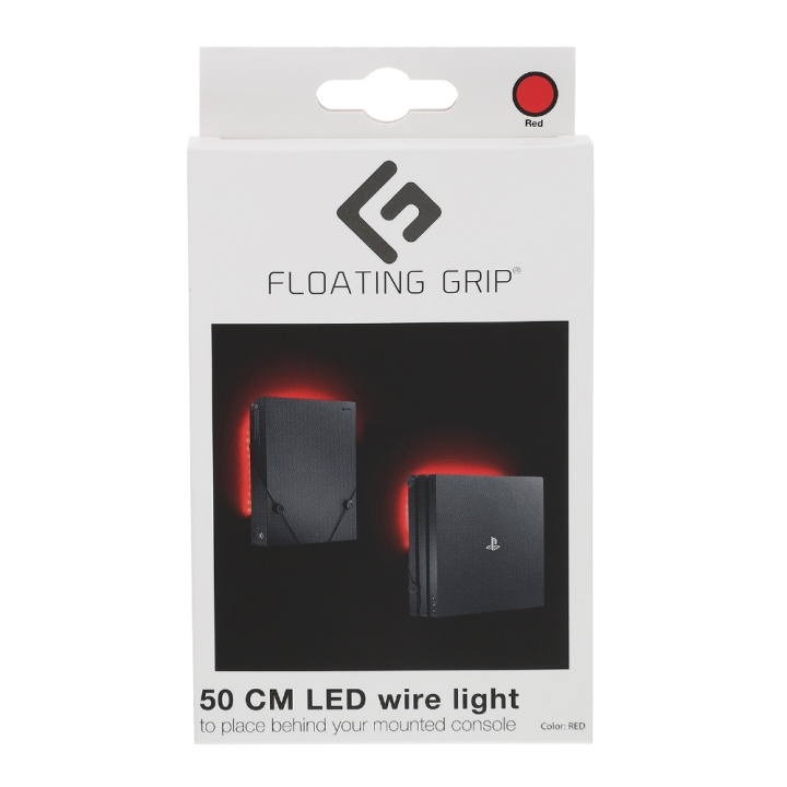 FLOATING GRIP Rødt LED-lys - tilføj til dit FLOATING GRIP®-mount i gruppen HJEMMEELEKTRONIK / Spilkonsoller og tilbehør / Sony PlayStation 4 hos TP E-commerce Nordic AB (D08461)