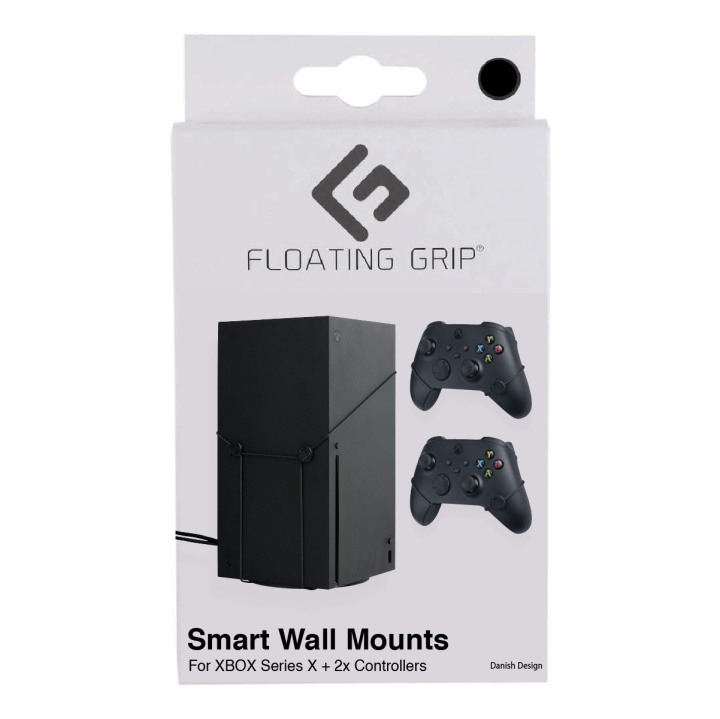 FLOATING GRIP Xbox Series X vægbeslag Bundle Sort i gruppen HJEMMEELEKTRONIK / Spilkonsoller og tilbehør / Xbox Series X / Tilbehør hos TP E-commerce Nordic AB (D08466)