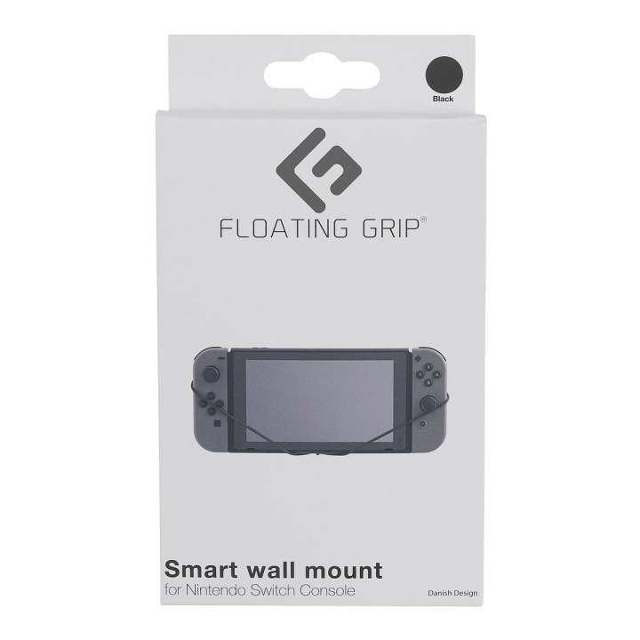 FLOATING GRIP Vægbeslag til Nintendo Switch-konsol fra FLOATING GRIP®, sort i gruppen HJEMMEELEKTRONIK / Spilkonsoller og tilbehør / Nintendo Switch hos TP E-commerce Nordic AB (D08472)