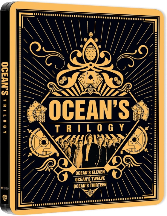 Oceans Trilogy 11-13 - Limited Edition Steelbook (4K Ultra HD + Blu-ray) i gruppen HJEMMEELEKTRONIK / Lyd & billede / Tv og tilbehør / Film / Blu-ray hos TP E-commerce Nordic AB (D08526)