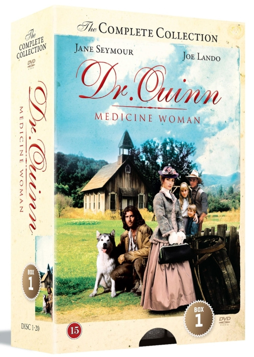 Dr. Quinn - Medicine Woman COLLECTION BOX 1 DVD - SEASON 1 - 2 - 3 i gruppen HJEMMEELEKTRONIK / Lyd & billede / Tv og tilbehør / Film / DVD hos TP E-commerce Nordic AB (D08550)