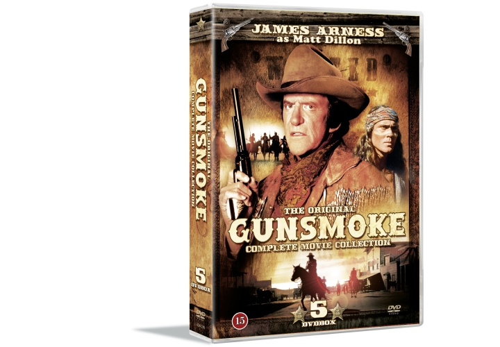 Gunsmoke - Movie Collection (5-disc) - DVD i gruppen HJEMMEELEKTRONIK / Lyd & billede / Tv og tilbehør / Film / DVD hos TP E-commerce Nordic AB (D08564)