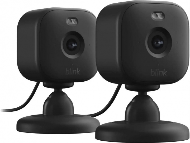 Blink Mini 2 Smart Indendørs Sikkerhedskamera 2 stk. sæt Sort i gruppen HJEM, HUS & HAVE / Alarm, Sikkerhed & Overvågning / Overvågningskameraer / Digital (netværk) / Indendørs kameraer hos TP E-commerce Nordic AB (D08615)