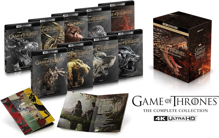 Game of Thrones Seasons 1 to 8 Complete Collection 4K Ultra HD i gruppen HJEMMEELEKTRONIK / Lyd & billede / Tv og tilbehør / Film / Blu-ray hos TP E-commerce Nordic AB (D08689)