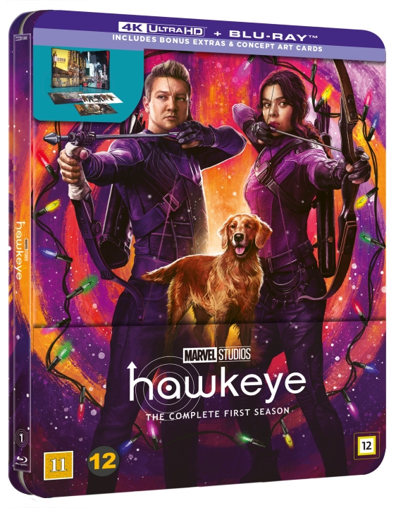 Hawkeye Season 1 - 4K Ultra HD+Blu-Ray - Limited Edition Steelbook i gruppen HJEMMEELEKTRONIK / Lyd & billede / Tv og tilbehør / Film / Blu-ray hos TP E-commerce Nordic AB (D08734)