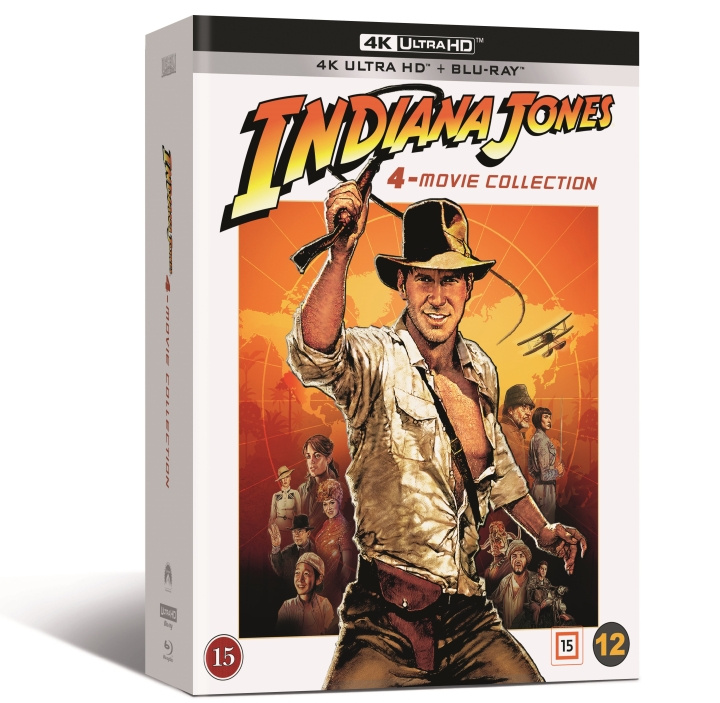 Indiana Jones: The Complete Collection 4-Movie Collection (4K Ultra HD + Blu-ray) (9 disc) i gruppen HJEMMEELEKTRONIK / Lyd & billede / Tv og tilbehør / Film / Blu-ray hos TP E-commerce Nordic AB (D08844)