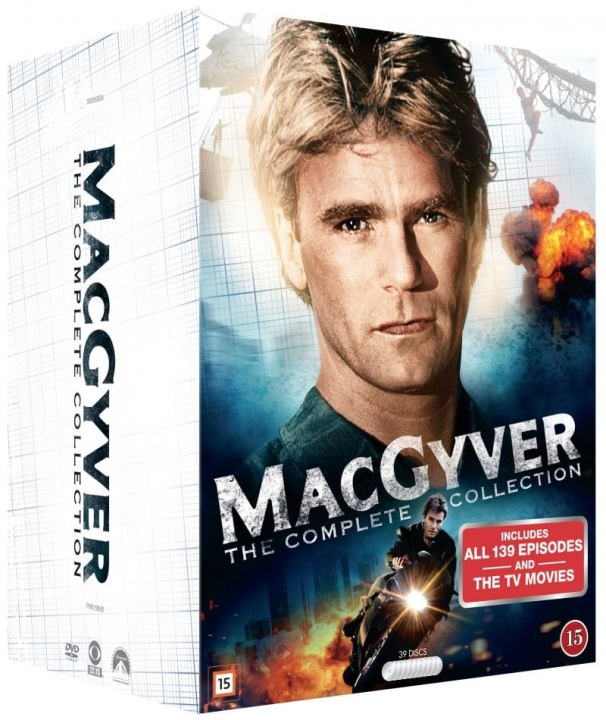 Macgyver: Complete Box - 30th Anniversary (39 disc) - DVD i gruppen HJEMMEELEKTRONIK / Lyd & billede / Tv og tilbehør / Film / DVD hos TP E-commerce Nordic AB (D08926)