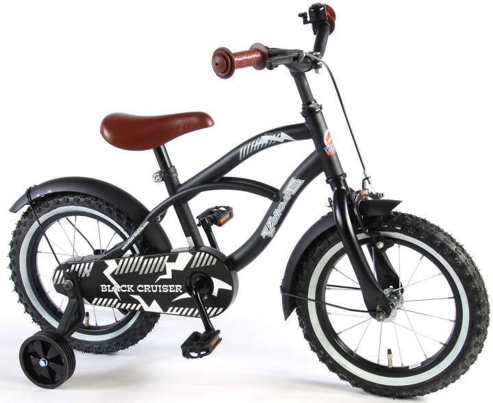 Volare Børnecykel 14\'\' - Sort Cruiser (41401) i gruppen LEGETØJ, BØRN & BABY / Udeleg & Sport / Cykler og scootere hos TP E-commerce Nordic AB (D08933)