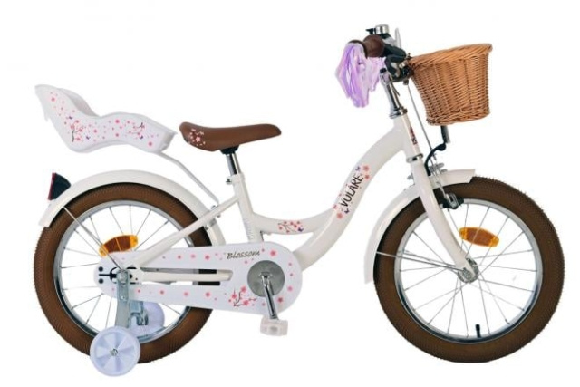 Volare Børnecykel 16 - Blossom Hvid (31644) i gruppen LEGETØJ, BØRN & BABY / Udeleg & Sport / Cykler og scootere hos TP E-commerce Nordic AB (D08950)