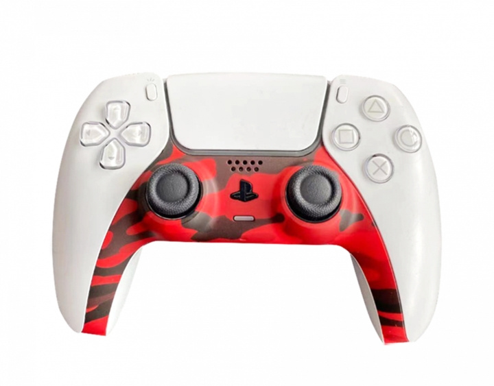 Piranha PS5 Controller Skins - Camo Red i gruppen HJEMMEELEKTRONIK / Spilkonsoller og tilbehør / Sony PlayStation 5 / Tilbehør hos TP E-commerce Nordic AB (D09004)