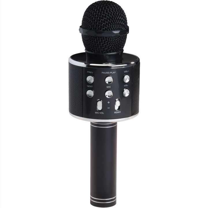 Denver Bluetooth Karaoke Microphone with built-in speaker. Black in colour i gruppen HJEMMEELEKTRONIK / Lyd & billede / Håndholdte mikrofoner hos TP E-commerce Nordic AB (D09103)