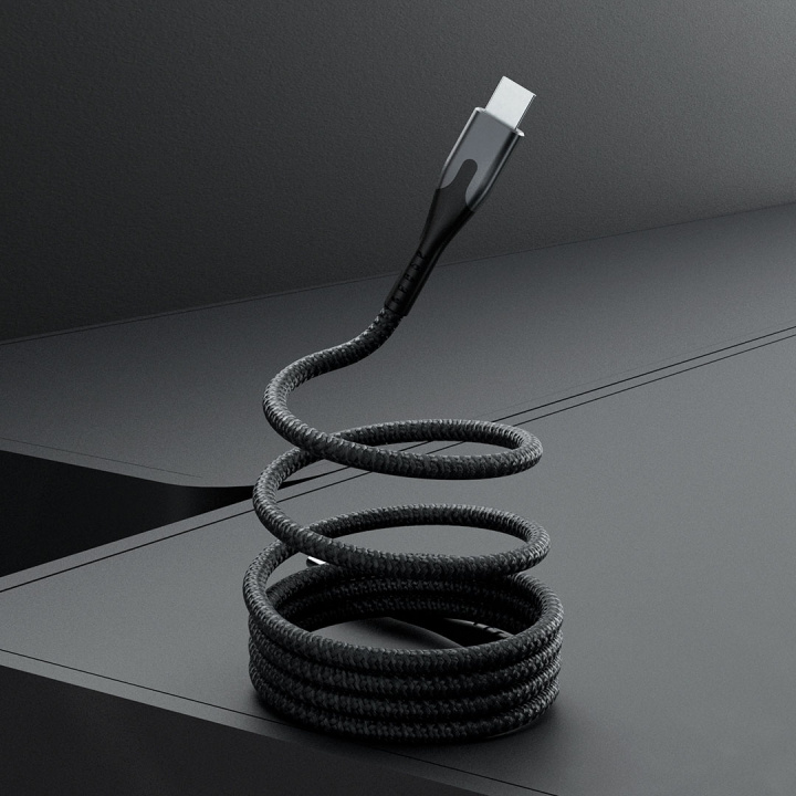 STATIK Magnetisk Kabel Magstack Pro USB-C Til USB-C Sort 2m i gruppen COMPUTERTILBEHØR / Kabler og adaptere / USB / USB-C hos TP E-commerce Nordic AB (D09185)