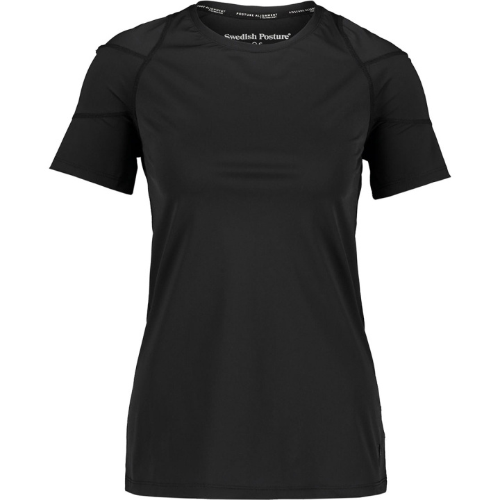 SWEDISH POSTURE T-shirt Dame Posture Reminder Sort XS i gruppen SPORT, FRITID & HOBBY / Accessories / T-shirts hos TP E-commerce Nordic AB (D09206)