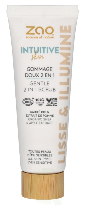 Zao Intuitive Skin Gentle 2 In 1 Scrub 50 ml Organic Shea & Apple Extract i gruppen SKØNHED & HELSE / Hudpleje / Ansigt / Scrub / Peeling hos TP E-commerce Nordic AB (D09305)