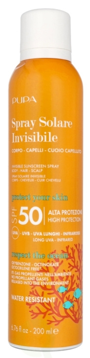 Pupa Milano Pupa Invisible Body Scalp Sun Spray SPF50 200 ml i gruppen SKØNHED & HELSE / Hudpleje / Tanning / Solbeskyttelse hos TP E-commerce Nordic AB (D09323)