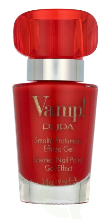 Pupa Milano Pupa Vamp! Scented Nail Polish 9 ml #202 Carnal Red i gruppen SKØNHED & HELSE / Manicure / pedicure / Neglelak hos TP E-commerce Nordic AB (D09390)