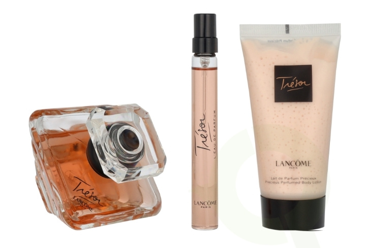 Lancome Tresor Giftset 110 ml Edp Spray 50ml/Edp Spray 10ml/Body Lotion 50ml i gruppen SKØNHED & HELSE / Gaveæske / Gaveæske til hende hos TP E-commerce Nordic AB (D09438)