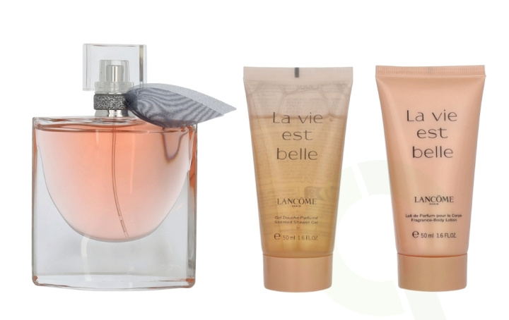 Lancome La Vie Est Belle Giftset 150 ml Edp Spray 50ml/Bodylotion 50ml/Shower Gel 50ml i gruppen SKØNHED & HELSE / Gaveæske / Gaveæske til hende hos TP E-commerce Nordic AB (D09442)