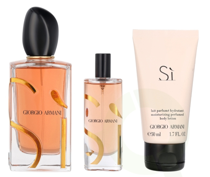 Armani Si Giftset 165 ml 100ml/15ml/50ml i gruppen SKØNHED & HELSE / Gaveæske / Gaveæske til hende hos TP E-commerce Nordic AB (D09443)