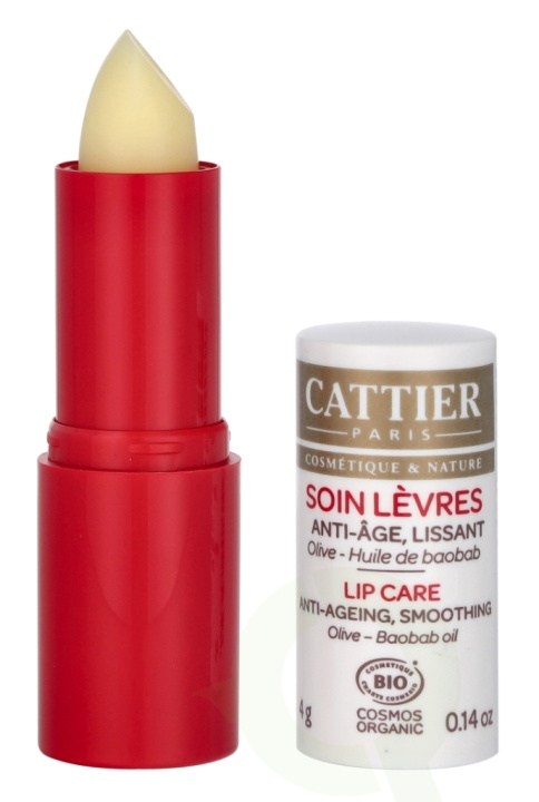 Cattier Lip Care - Anti-ageing 4 g Olive - Boobab Oil i gruppen SKØNHED & HELSE / Makeup / Læber / Læbepomade hos TP E-commerce Nordic AB (D09454)