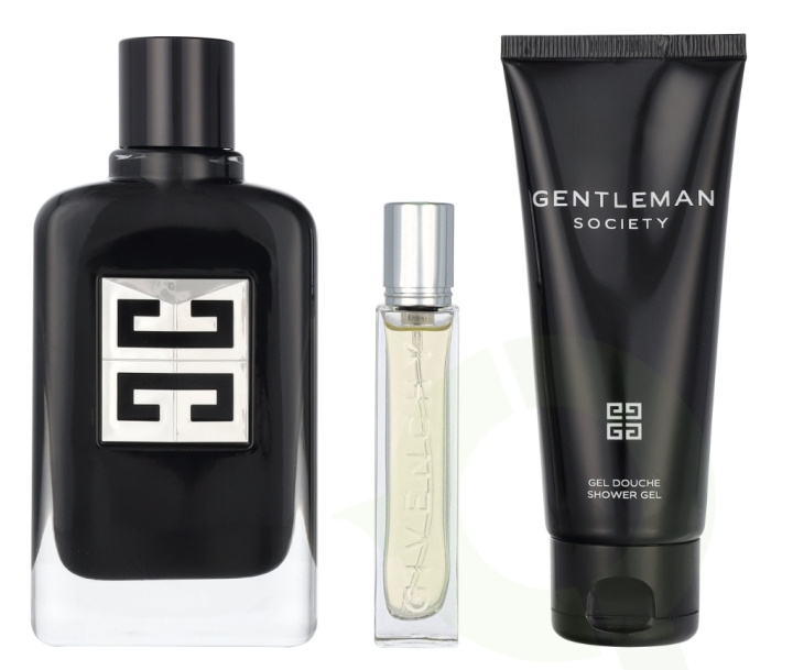 Givenchy Gentleman Society Giftset 187.5 ml Edp Spray 100ml/Edp Spray 12,5ml/Shower Gel 75ml i gruppen SKØNHED & HELSE / Gaveæske / Gaveæske til ham hos TP E-commerce Nordic AB (D09467)