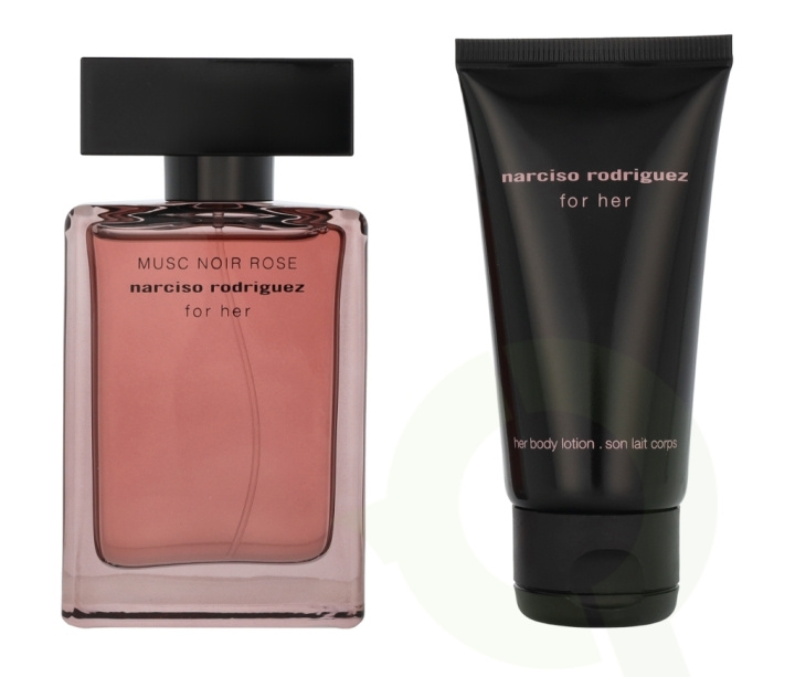 Narciso Rodriguez Musc Noir Rose For Her Giftset 100 ml Edp Spray 50ml/Body Lotion 50ml i gruppen SKØNHED & HELSE / Gaveæske / Gaveæske til hende hos TP E-commerce Nordic AB (D09475)