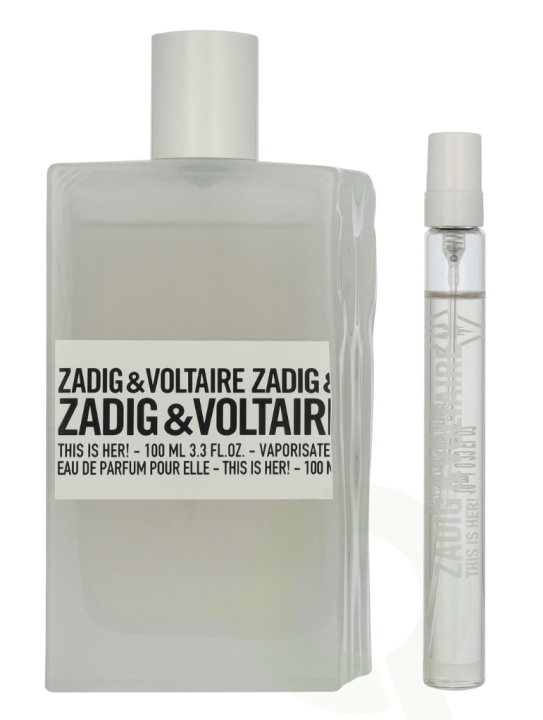 Zadig & Voltaire This Is Her! Giftset 110 ml Edp Spray 100ml/Edp Spray 10ml i gruppen SKØNHED & HELSE / Duft & Parfume / Parfume / Parfume til hende hos TP E-commerce Nordic AB (D09490)