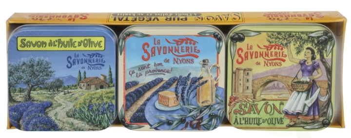 La Savonnerie De Nyons Soap Bar Set 3 Pcs - Provencal Scenes 300 g i gruppen SKØNHED & HELSE / Hudpleje / Kropspleje / Duft sæbe hos TP E-commerce Nordic AB (D09508)