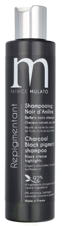 Patrice Mulato P. Mulato Charcoal Black Pigment Shampoo 200 ml i gruppen SKØNHED & HELSE / Hår og styling / Hårpleje / Hårfarve / Hårfarve & Farve bombe hos TP E-commerce Nordic AB (D09510)