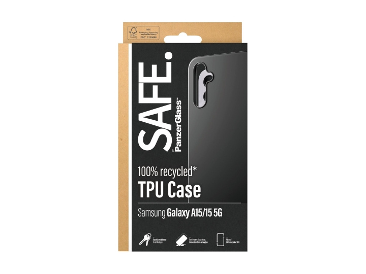 PanzerGlass SAFE. by PanzerGlass Beskyttelsescover Sort Samsung Galaxy A15, A15 5G i gruppen SMARTPHONES & TABLETS / Mobil Beskyttelse / Samsung hos TP E-commerce Nordic AB (D10150)