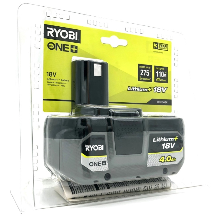 Ryobi RB1840X Akku 18 V/4,0 Ah Lithium+ i gruppen HJEM, HUS & HAVE / Værktøj / Batterier til håndværktøj hos TP E-commerce Nordic AB (D10154)