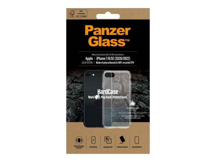 PanzerGlass HardCase Clear Edition Beskyttelsescover Klar Apple iPhone SE (2. generation), SE (3rd generation) i gruppen SMARTPHONES & TABLETS / Mobil Beskyttelse / Apple / Ældre Apple-modeller hos TP E-commerce Nordic AB (D10162)