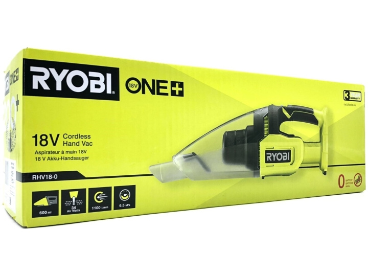 Ryobi ONE+ RHV18-0 Støvsuger Håndholdt Intet batteri i gruppen HJEM, HUS & HAVE / Rengøringsmidler / Støvsugere og tilbehør / Håndstøvsuger hos TP E-commerce Nordic AB (D10165)