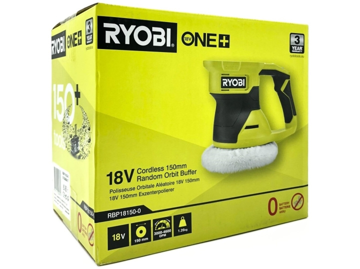 Ryobi One+ RBP18150-0 18V Polermaskine 150mm Intet batteri i gruppen HJEM, HUS & HAVE / Værktøj / Øvrigt elværktøj hos TP E-commerce Nordic AB (D10168)