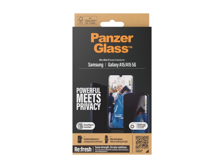 PanzerGlass Screen Protector Samsung Galaxy A15, A15 5G, Transparent i gruppen SMARTPHONES & TABLETS / Mobil Beskyttelse / Samsung hos TP E-commerce Nordic AB (D10220)