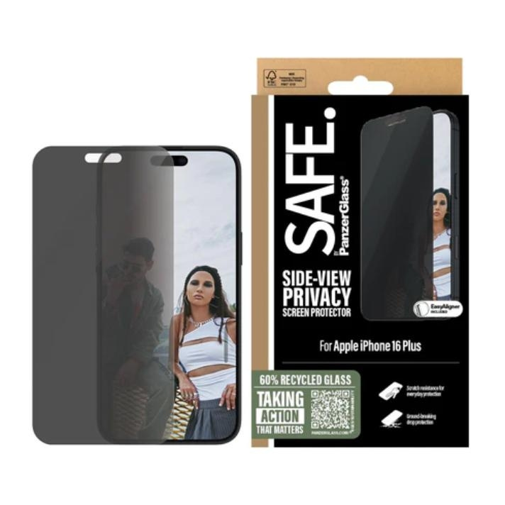 PanzerGlass SAFE. Privacy by PanzerGlass Apple iPhone 16 Plus, 15 Plus | Ultra-Wide Fit i gruppen SMARTPHONES & TABLETS / Mobil Beskyttelse / Apple / iPhone 16 hos TP E-commerce Nordic AB (D10271)