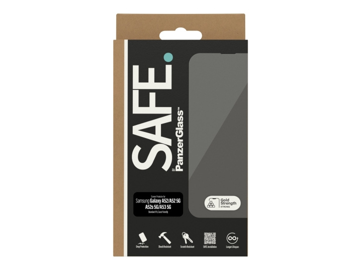 PanzerGlass SAFE. by PanzerGlass Skærmbeskytter Sort Transparent Samsung Galaxy A52, A52 5G i gruppen SMARTPHONES & TABLETS / Mobil Beskyttelse / Samsung hos TP E-commerce Nordic AB (D10280)