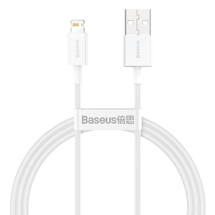 Baseus USB 2.0 til Lightning kabel 1.5m hvid i gruppen SMARTPHONES & TABLETS / Opladere og kabler / Kabler / Kabler Lightning hos TP E-commerce Nordic AB (D10309)