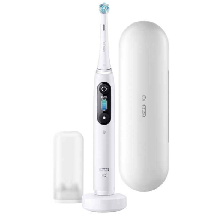 Oral B iO Series 8 Elektrisk tandbørste Hvid i gruppen SKØNHED & HELSE / Oral pleje / Elektriske tandbørster hos TP E-commerce Nordic AB (D10466)