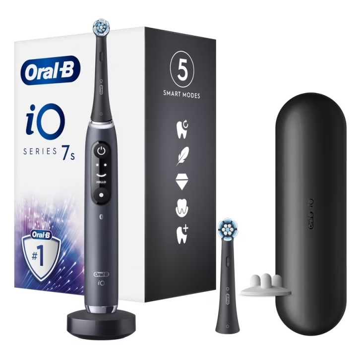 Oral B iO Series 7S Black Onyx Elektrisk tandbørste i gruppen SKØNHED & HELSE / Oral pleje / Elektriske tandbørster hos TP E-commerce Nordic AB (D10506)