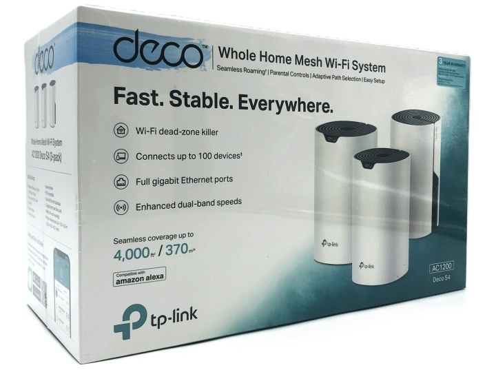 TP-Link Deco S4 Wi-Fi-system Desktop i gruppen COMPUTERTILBEHØR / Netværk / WiFi forlængere hos TP E-commerce Nordic AB (D10519)