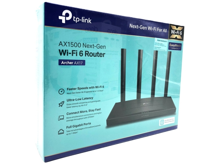 TP-Link Archer AX17 V1 Trådløs router Desktop i gruppen COMPUTERTILBEHØR / Netværk / Routere hos TP E-commerce Nordic AB (D10542)