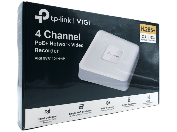 TP-Link VIGI NVR1104H-4P V1 Standalone NVR i gruppen COMPUTERTILBEHØR / Netværk / Routere hos TP E-commerce Nordic AB (D10548)