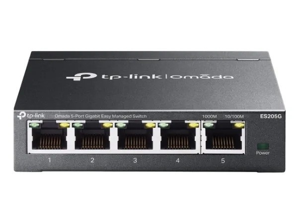 TP-Link Omada ES205G V1 Switch 5-porte Gigabit Ethernet i gruppen COMPUTERTILBEHØR / Netværk / Switches hos TP E-commerce Nordic AB (D10636)