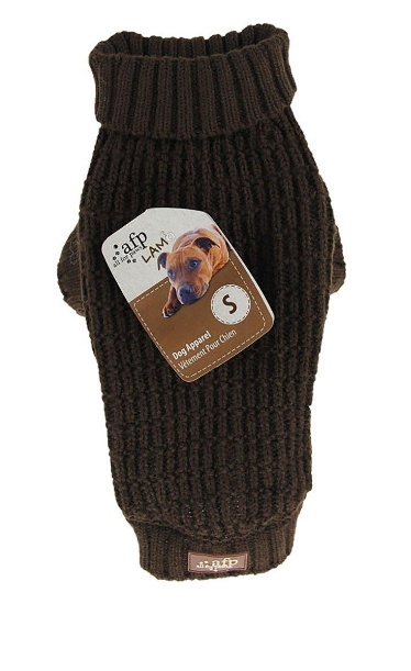 AFP All For Paws - Strikket hundetrøje Fishermans Brown L 35.6CM - (632.9136) i gruppen HJEM, HUS & HAVE / Tilbehør til dyr / Hund hos TP E-commerce Nordic AB (D10702)