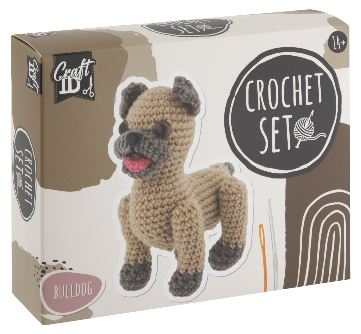 Craft ID Hæklekit - Bulldog (CR1714) i gruppen LEGETØJ, BØRN & BABY / Legetøj / Hobbyartikler hos TP E-commerce Nordic AB (D10766)