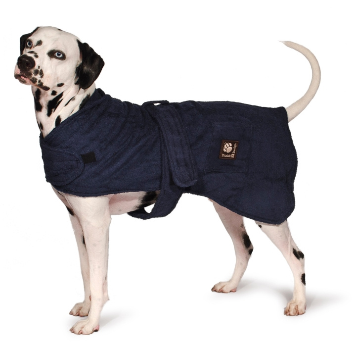 Danish design Badekåbe til hunde marineblå 30 cm - (D11330) i gruppen HJEM, HUS & HAVE / Tilbehør til dyr / Hund hos TP E-commerce Nordic AB (D10795)